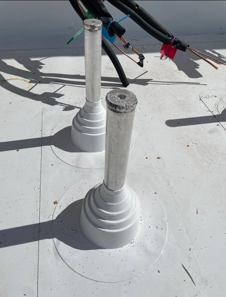 Stacked legs in fabrication shop quality check